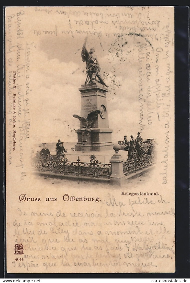 AK Offenburg, Kriegerdenkmal  - Offenburg