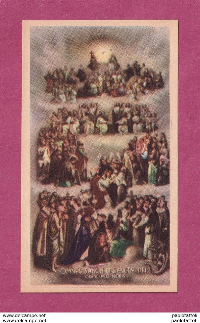 Holy Card, Santini, Tutti I Santi E Sante. Con Approvazione Ecclesiastica. Ed. ELS 2-135.- - Images Religieuses