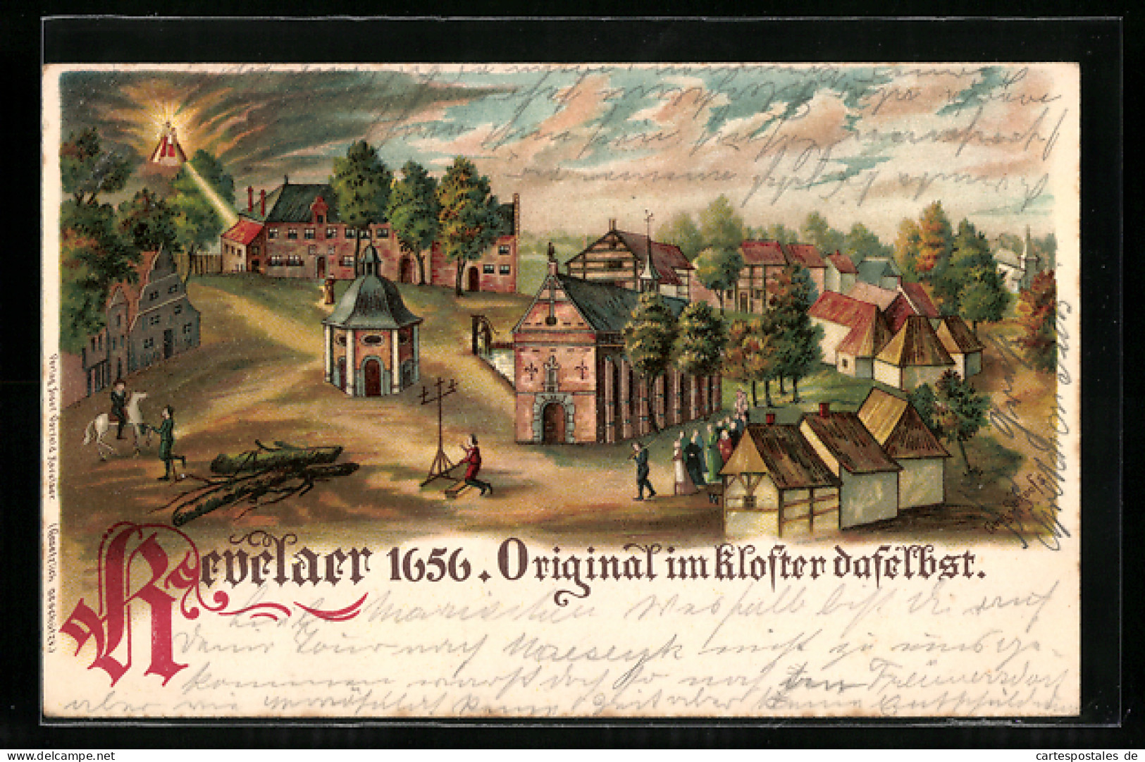 Künstler-AK Kevelaer, Ortsansicht Von 1656  - Kevelaer