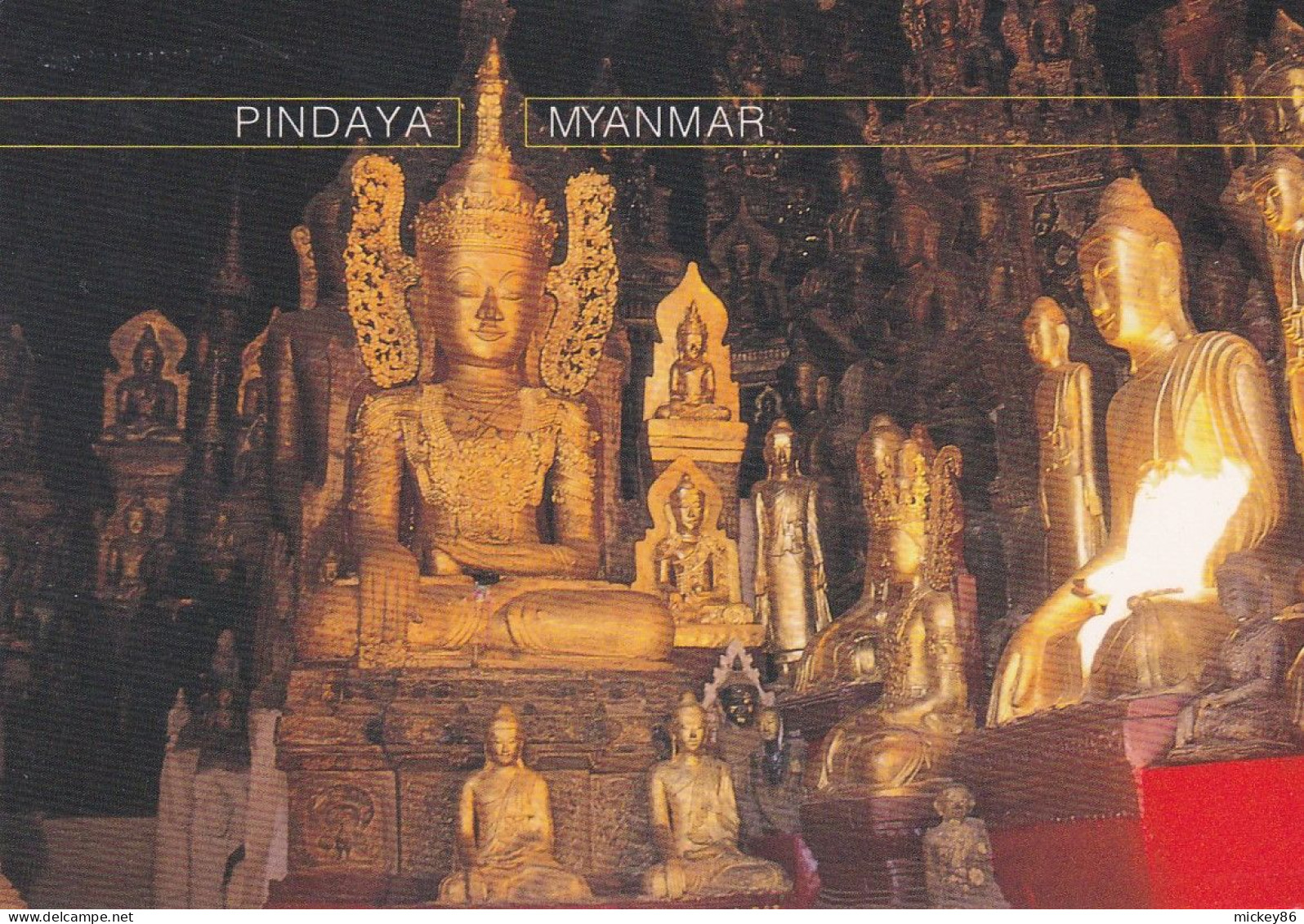 MYANMAR --1997--PINDAYA--- Old Buddha...  .. Beau Timbre    .....cachet - Myanmar (Birma)