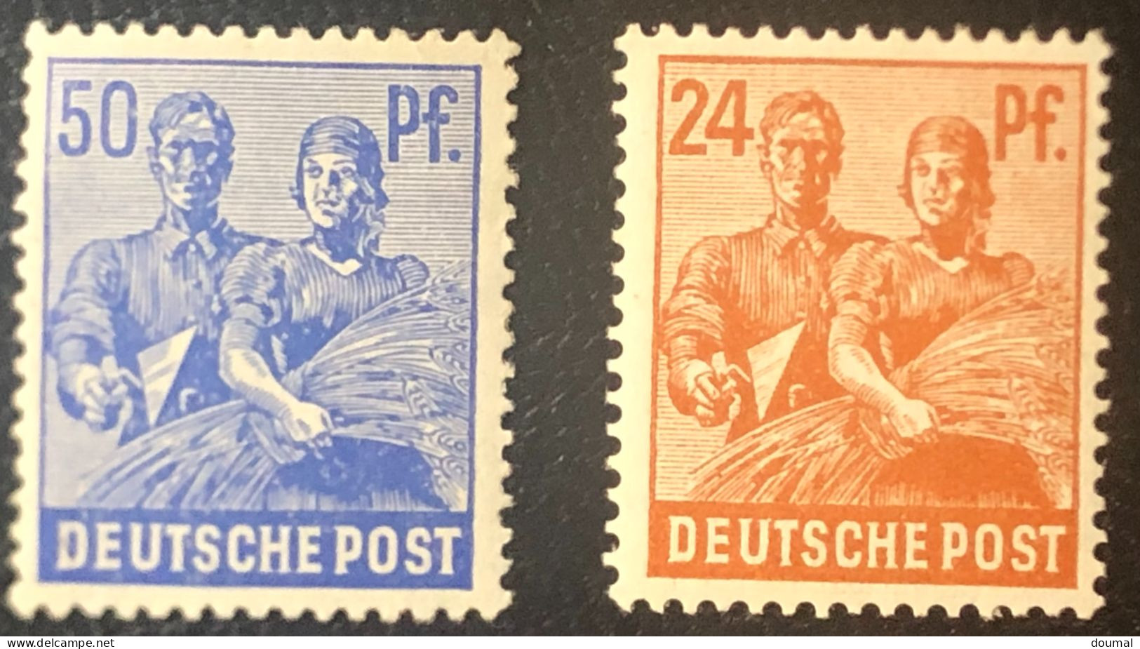 Stamps Of Germany, 1948, 24 Et 50 Pfennigs - Other & Unclassified