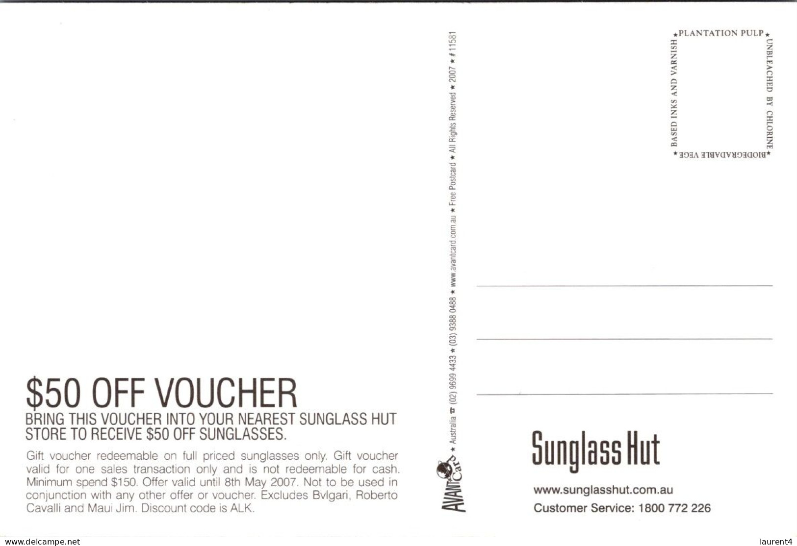 7-5-2024 (4 Z 25) Australia - Sunglass Hut - Publicité