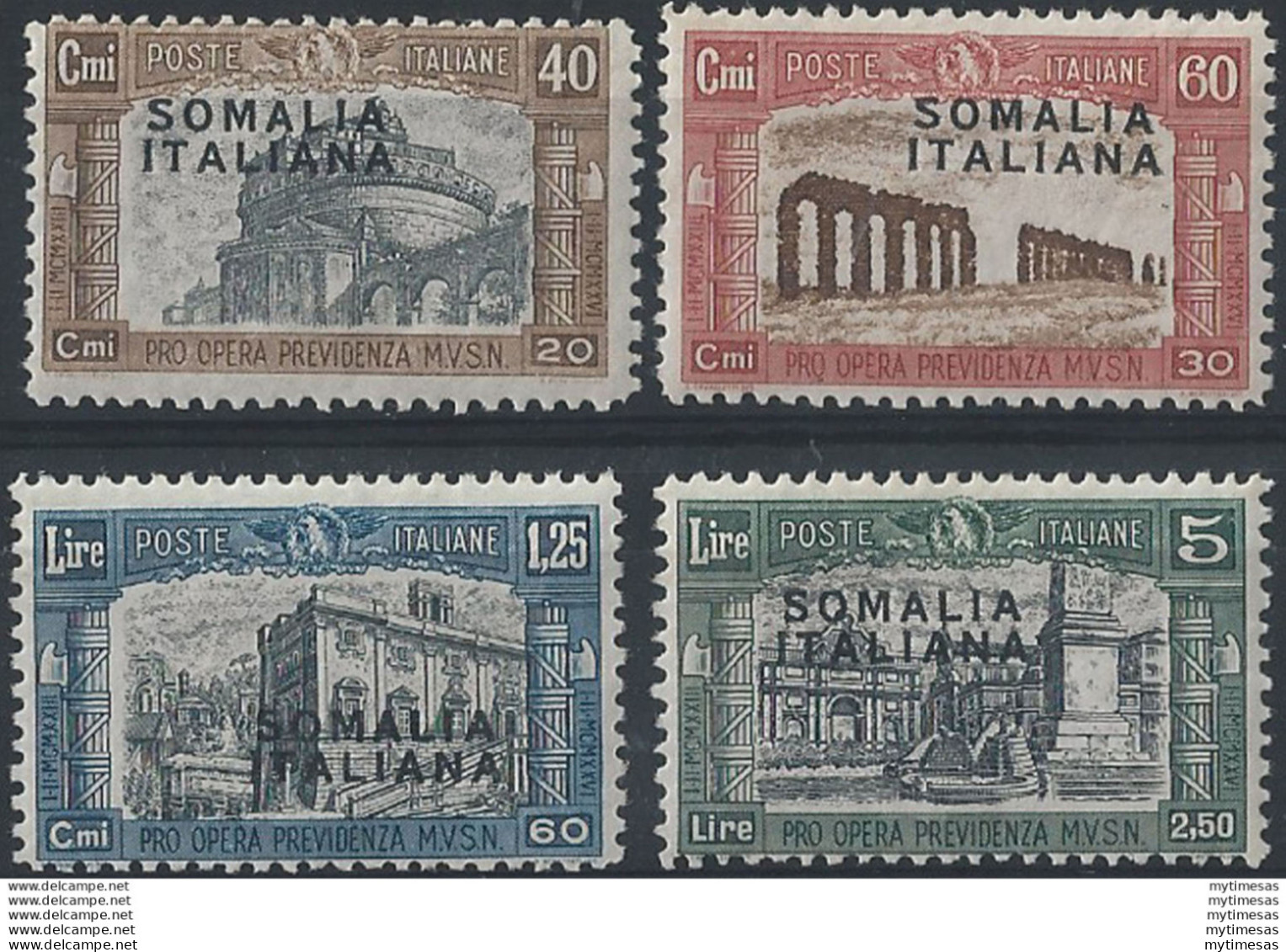 1927 Somalia Milizia I 4v. MNH Sassone N. 105/08 - Other & Unclassified