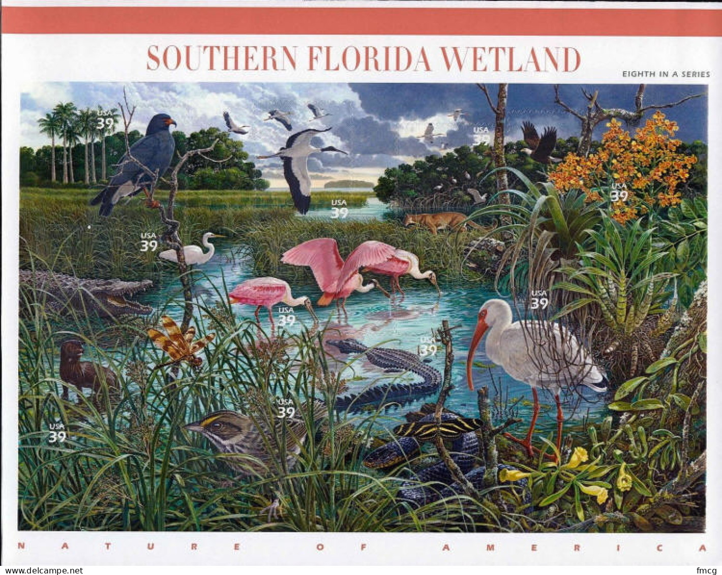 2006 Southern Florida Wetland, 10 Stamps, Mint Never Hinged - Ungebraucht