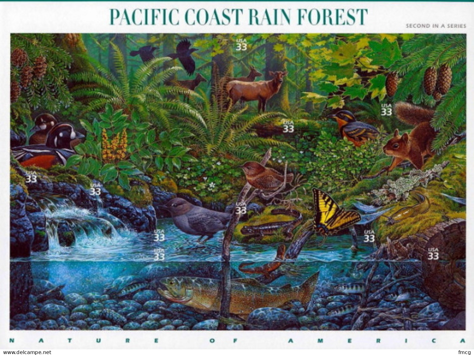 2000 Pacific Coast Rain Forest, 10 Stamps, Mint Never Hinged - Unused Stamps