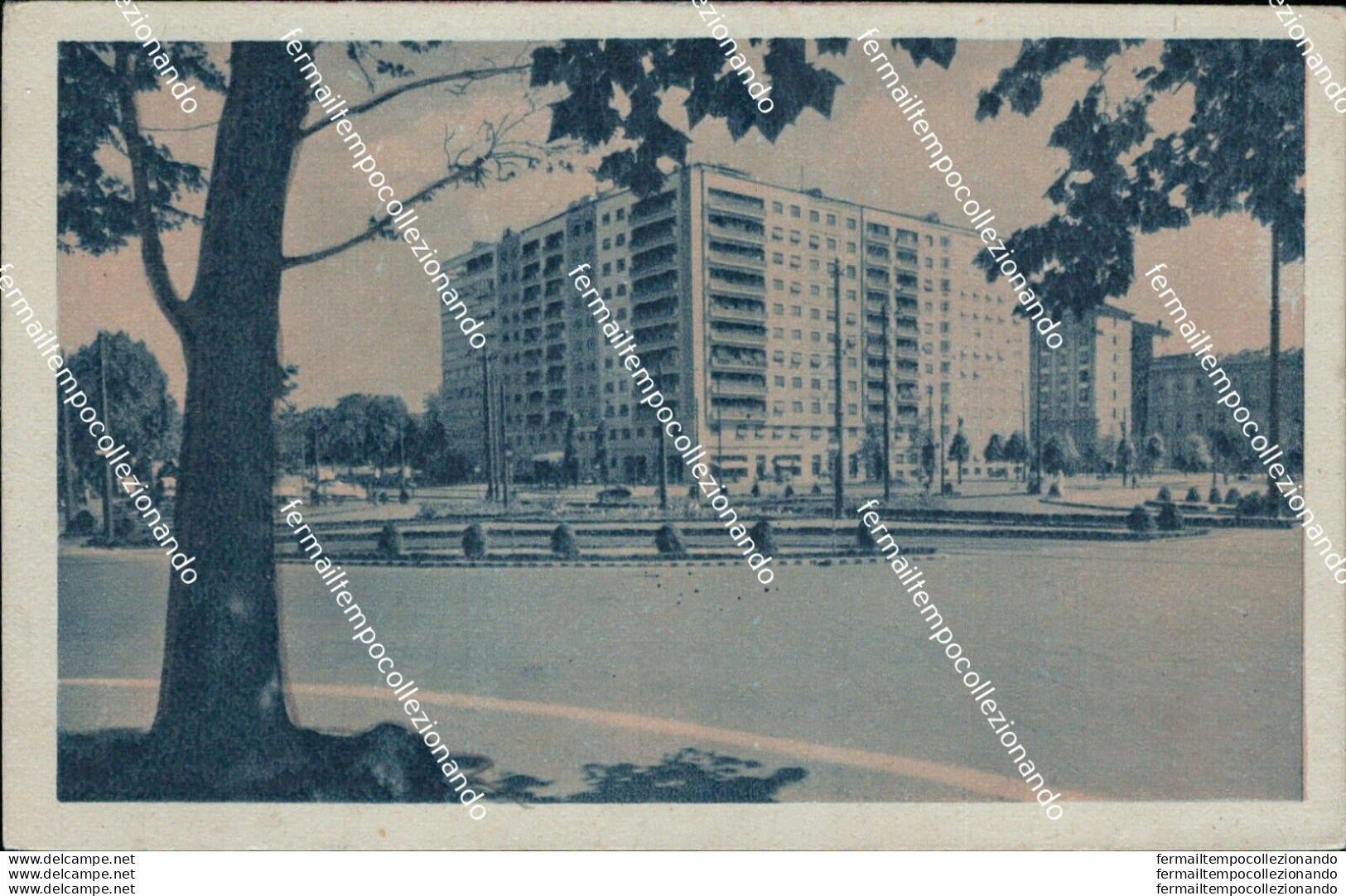 Ai598 Cartolina Milano Citta' Piazzale Fiume 1944 - Milano (Milan)