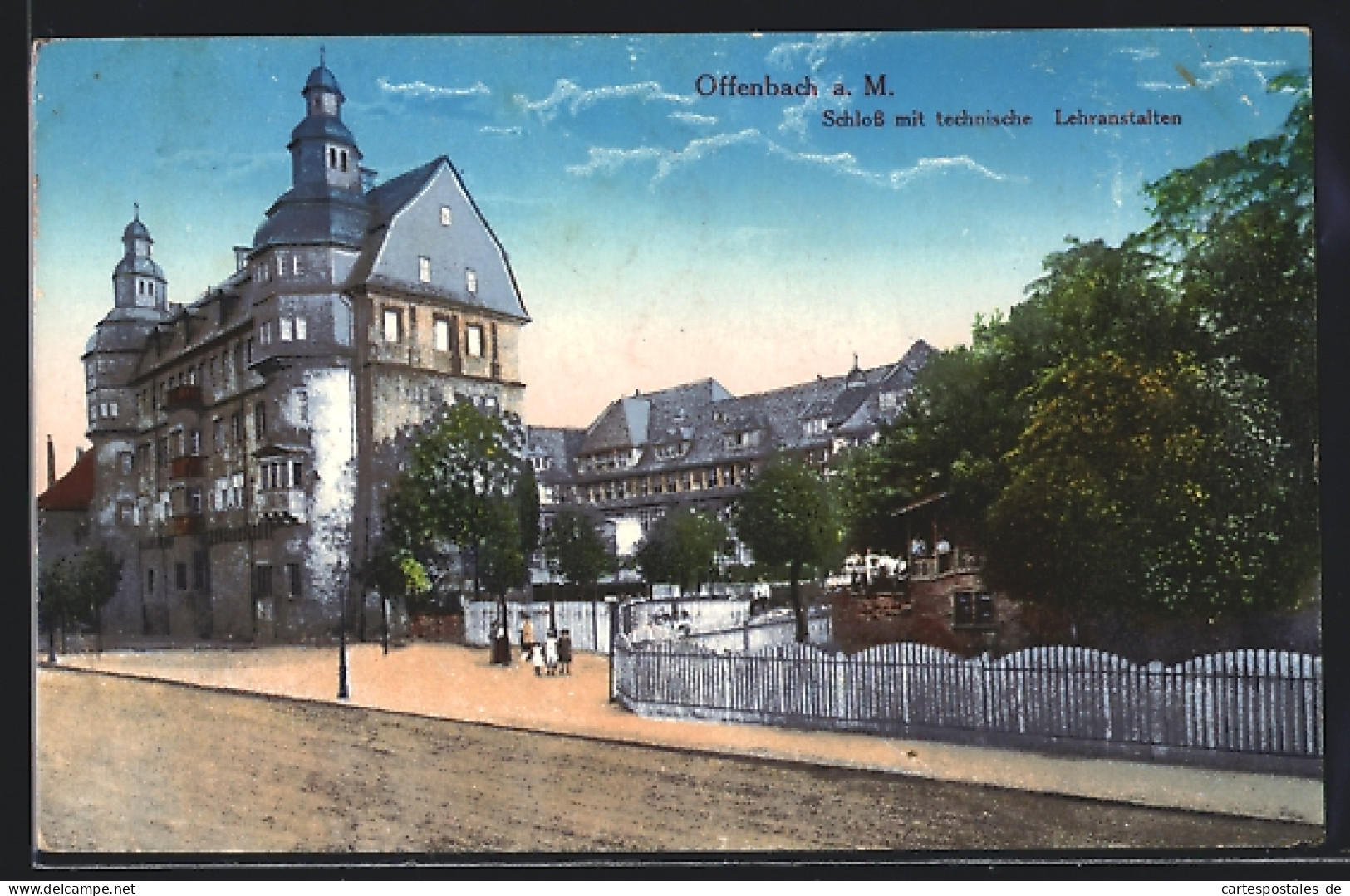 AK Offenbach A. M., Schloss Und Technische Lehranstalten  - Offenbach