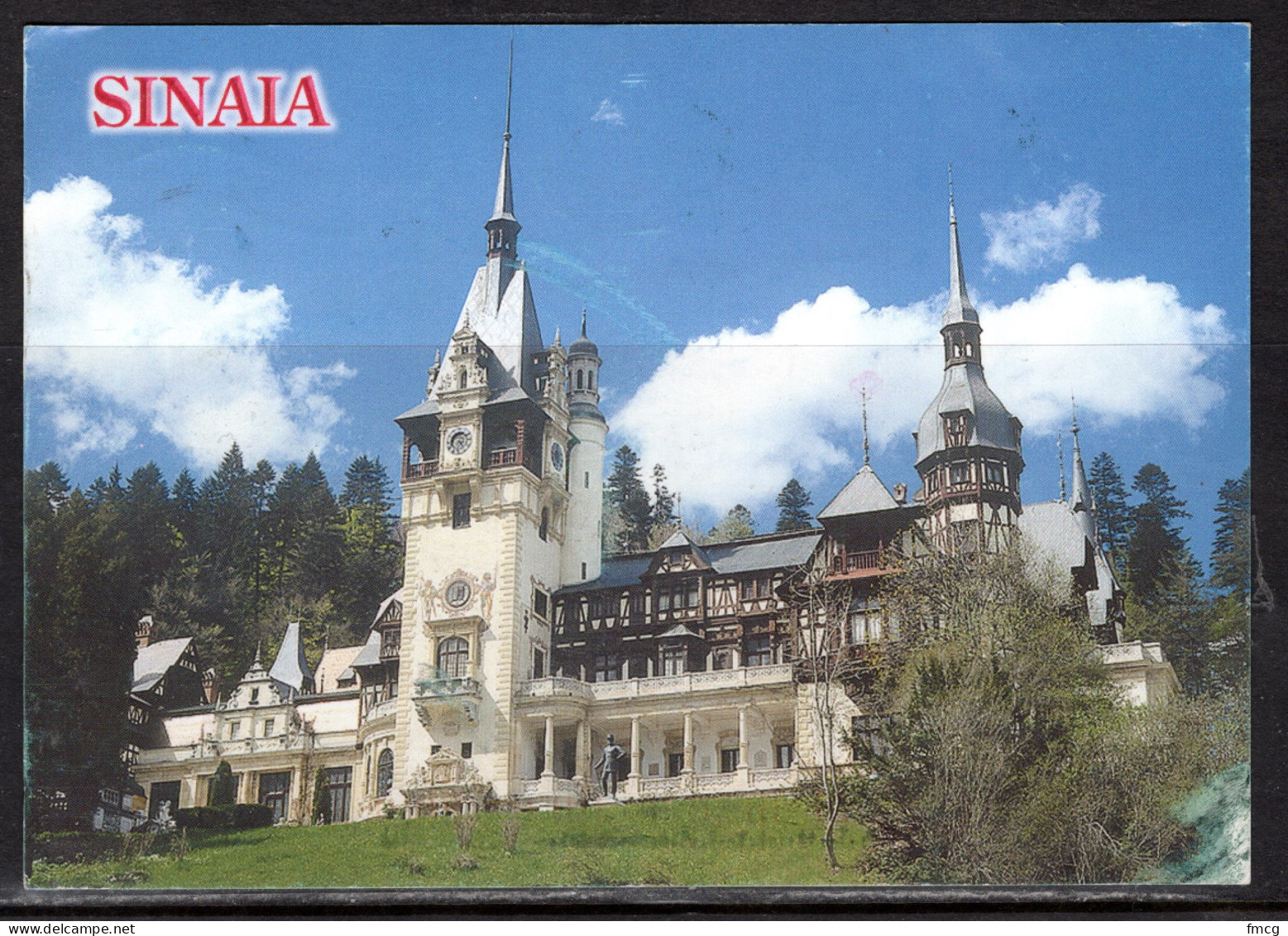 Sinaia, Peles Castle, Mailed To USA - Romania