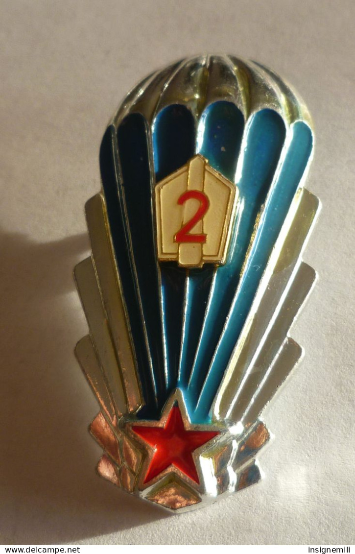 INSIGNE Badge BREVET PARACHUTISTE TCHECOSLOVAQUE - Métal Léger - JABLONEC N.N. BIZ 06 - Altri & Non Classificati