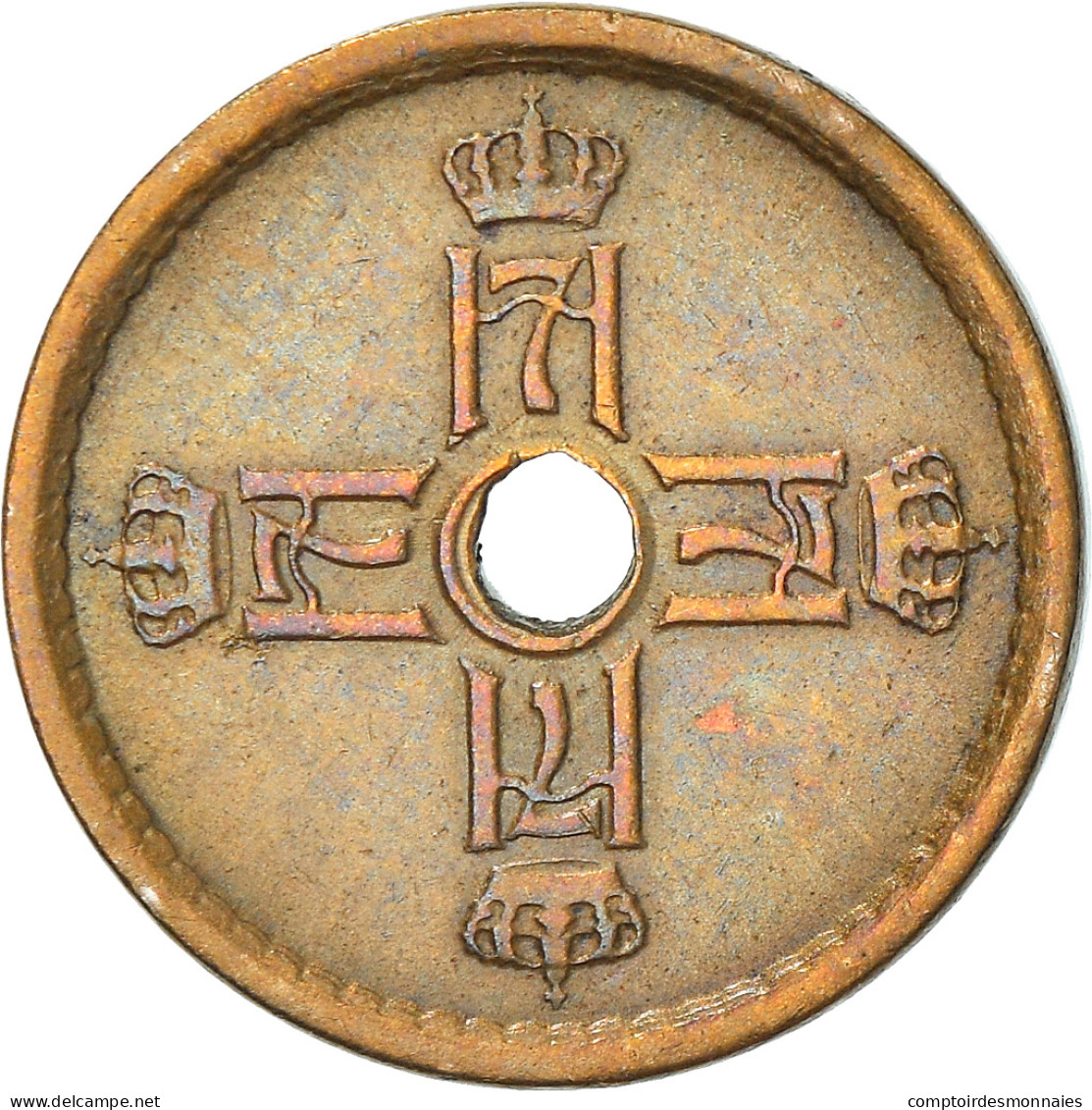 Monnaie, Norvège, Haakon VII, 25 Öre, 1924, TB+, Copper-nickel, KM:384 - Norvège