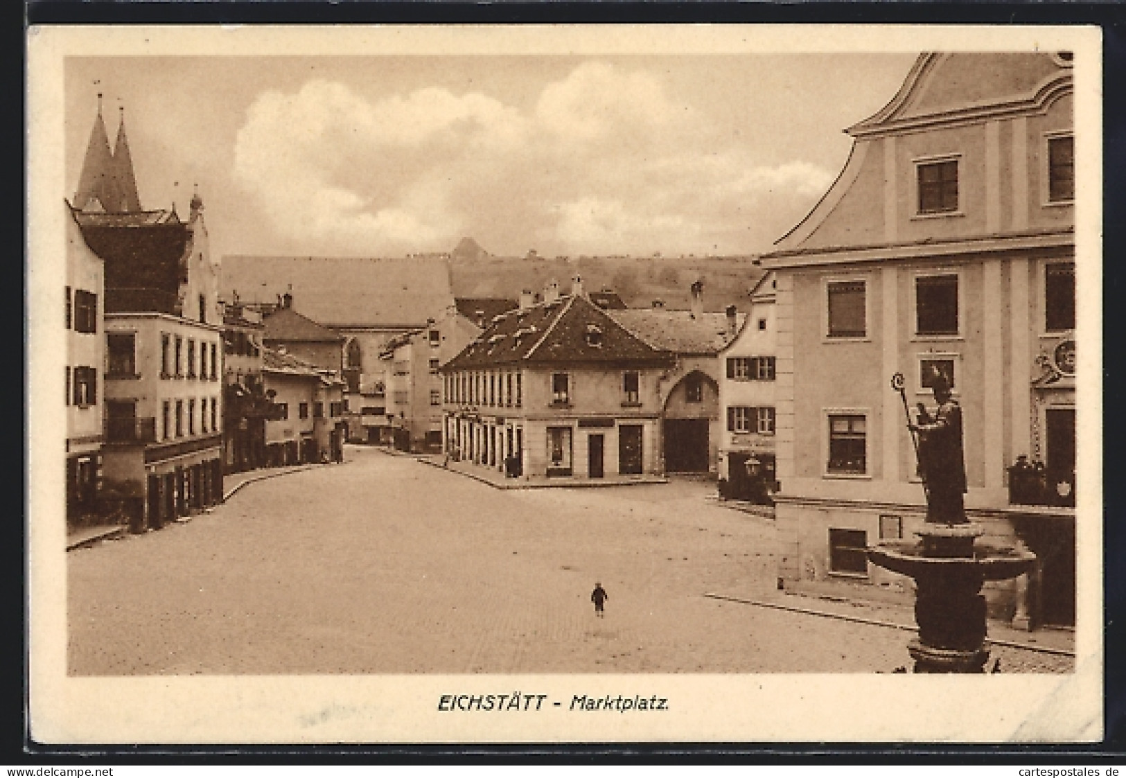 AK Eichstätt, Marktplatz Mit Denkmal  - Eichstätt