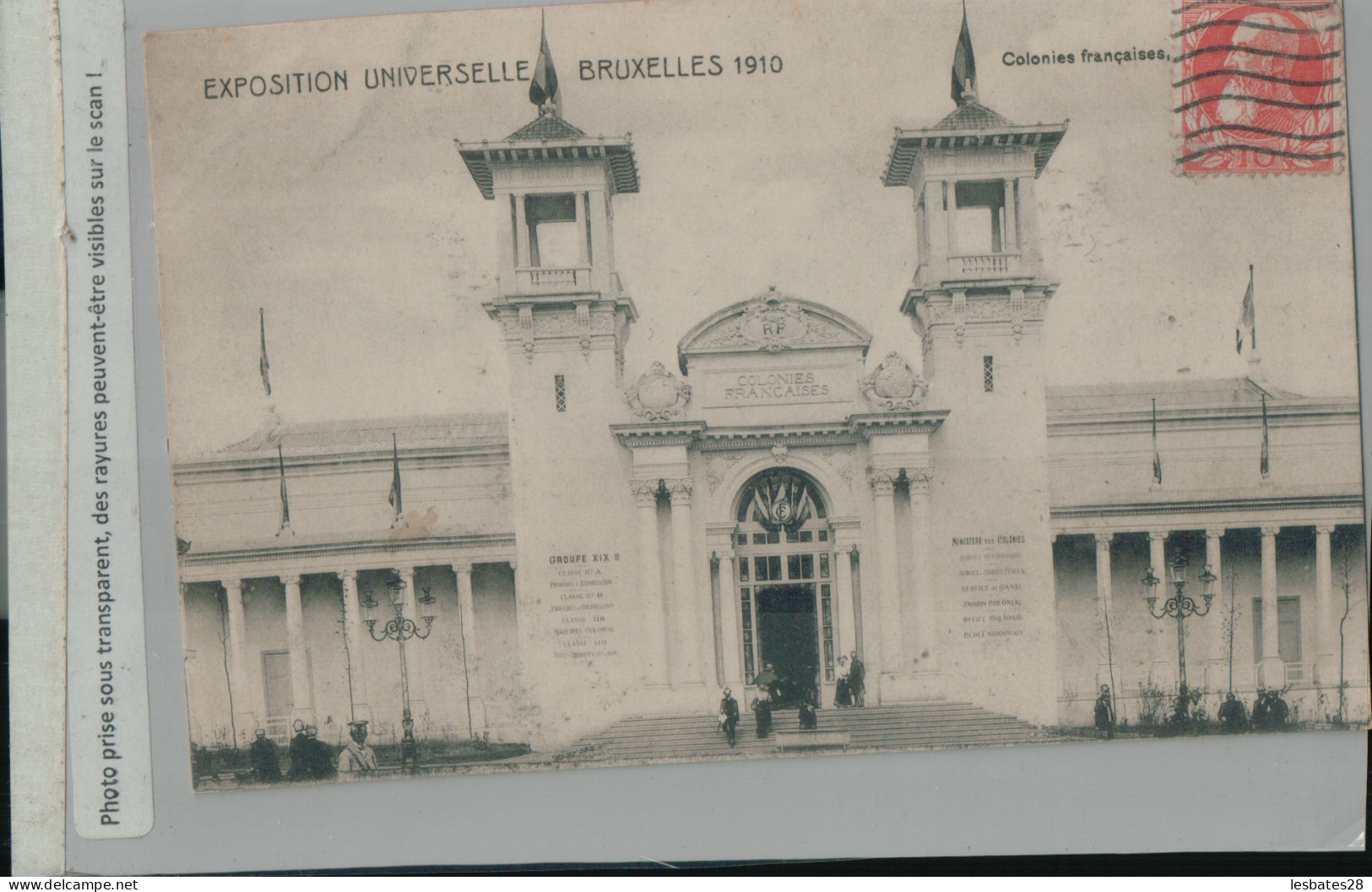 EXPOSITION  UNIVERSELLE BRUXELLES 1910   Colonies Françaises  (2024 Avril 359)  - Expositions Universelles