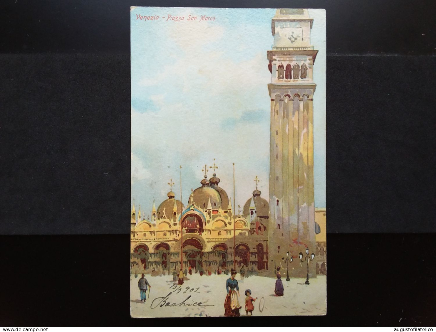 REGNO - Cartolina Fine '800 Con Timbro Muto 14/07/1902 + Spese Postali - Marcophilie