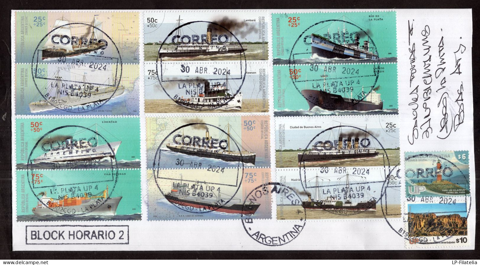 Argentina - 2024 - Ships - Antartic Faune - Modern Stamps - Diverse Stamps - Lettres & Documents