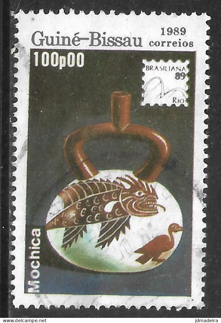 GUINE BISSAU – 1989 Brasiliana'89 Antiquities)a 100P00 Used Stamp - Guinée-Bissau