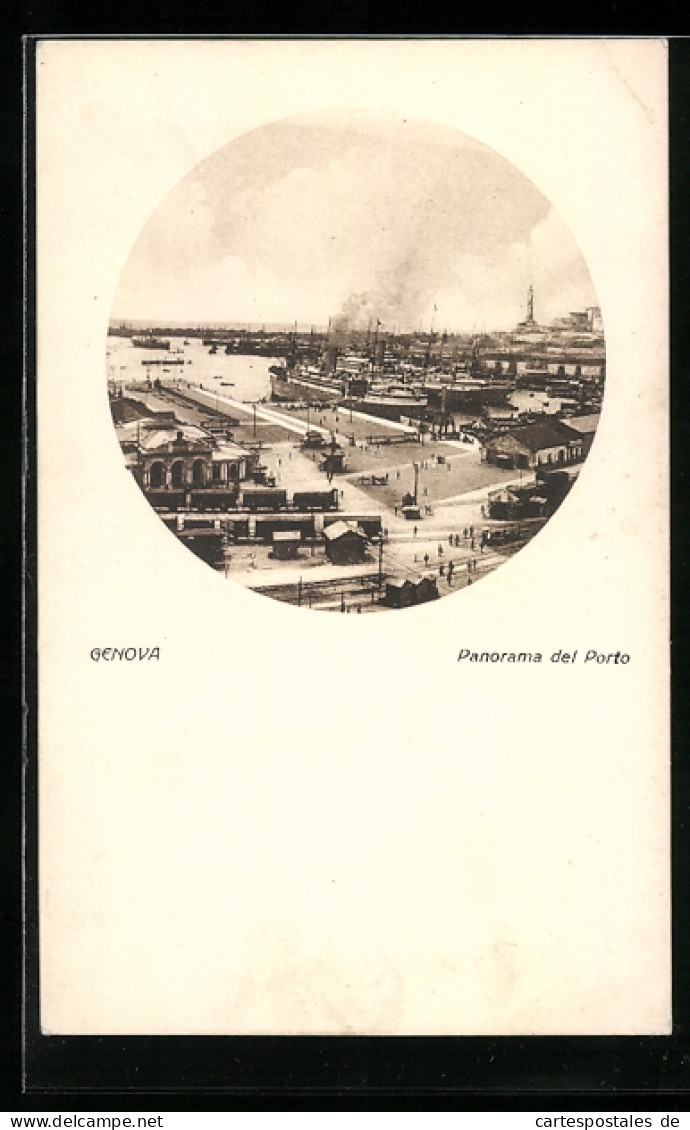AK Genova, Panorama Del Porto, Dampfer  - Other & Unclassified