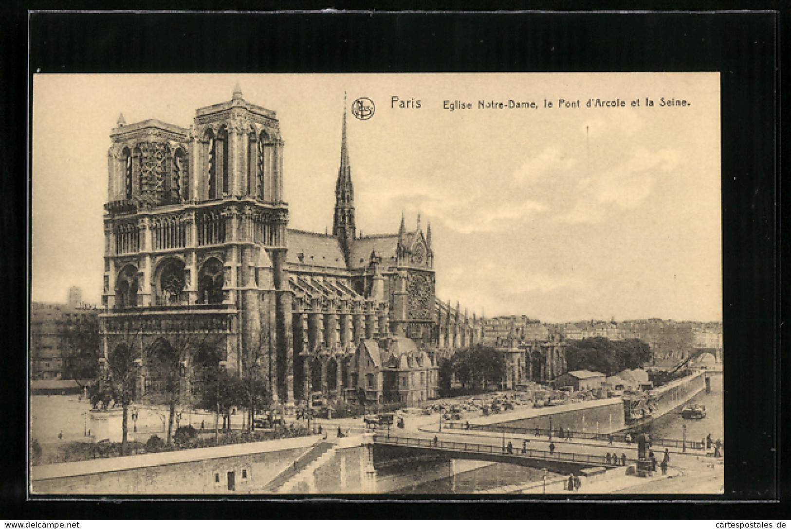 AK Paris, Eglise Notre-Dame, Le Pont D`Arcole Et La Seine  - Otros & Sin Clasificación