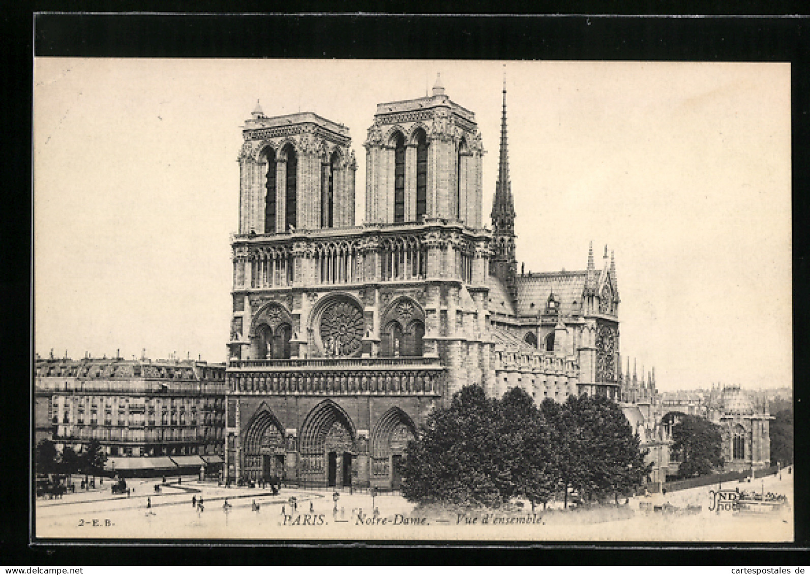 AK Paris, Cathédrale Notre-Dame, Vue D`ensemble  - Other & Unclassified