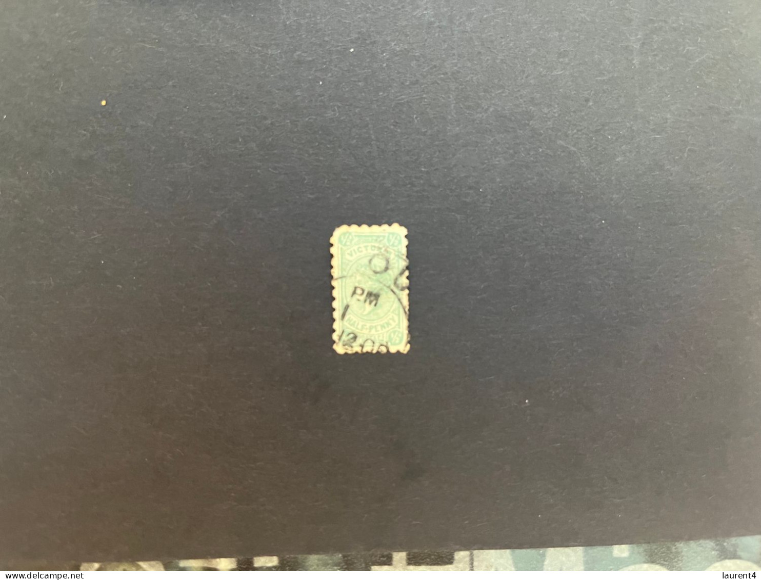 (stamps 7-5-2024) Very Old Australia Stamp - Vicotiria 1/2 Penny X 1 Stamp - Gebruikt