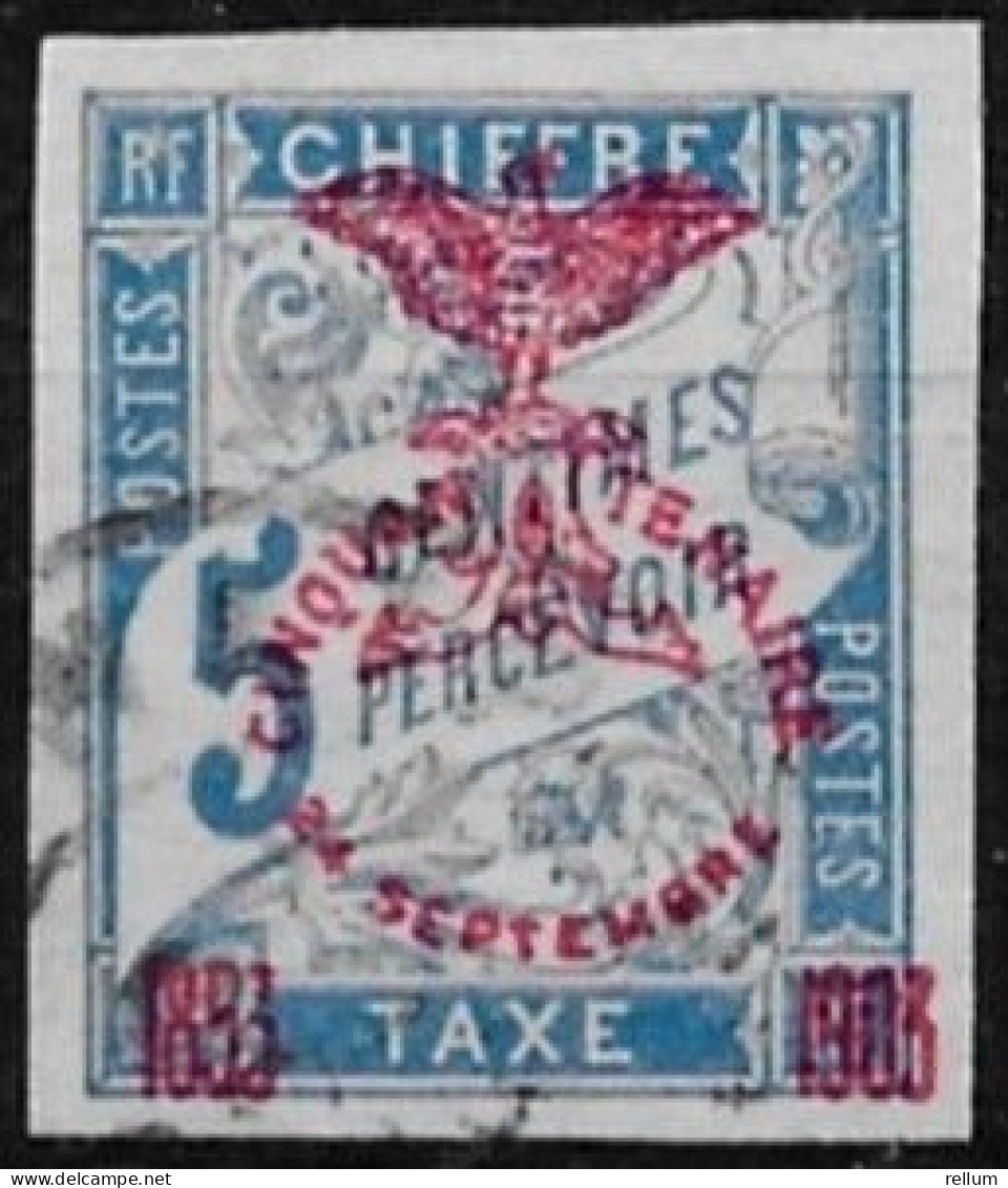 Nouvelle Calédonie 1903 Timbres Taxe - Yvert Et Tellier Nr. 8 - Michel Nr. Portomarken 1 Oblitéré - Strafport