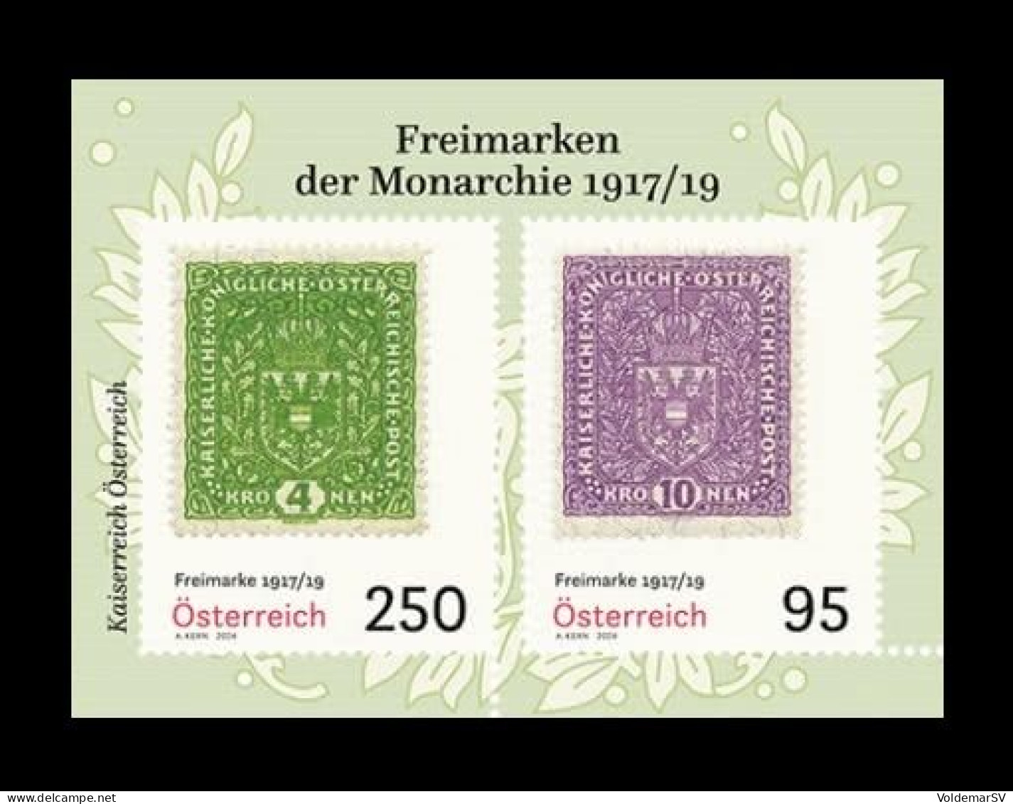 Austria 2024 Mih. 3782/83 (Bl.148) Postage Stamps From 1917/19 MNH ** - Ongebruikt