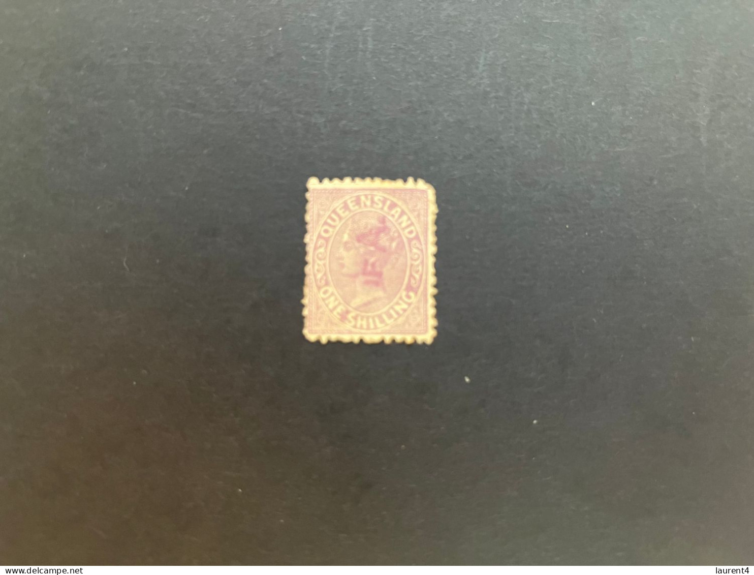 (stamps 7-5-2024) Very Old Australia Stamp - Queensland - 1 Shilling (1 Stamp) - Ongebruikt