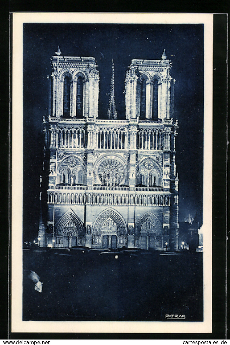 AK Paris, Illuminations De Notre-Dame  - Autres & Non Classés