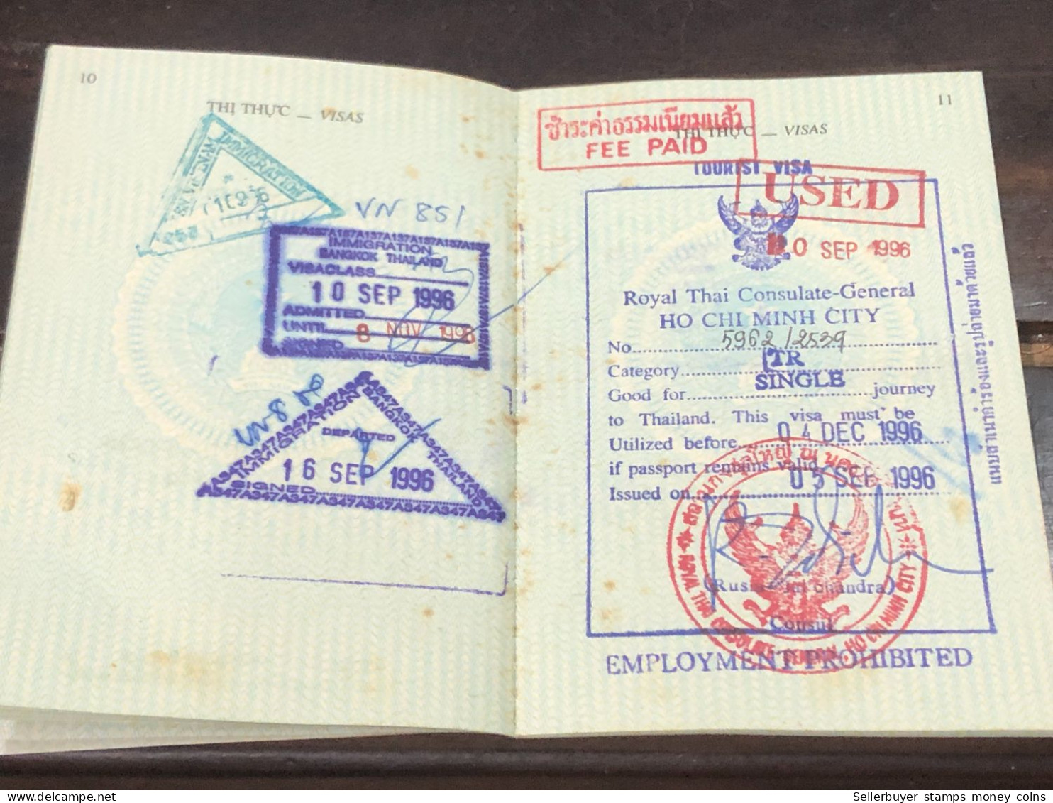 VIET NAM -OLD-ID PASSPORT-name-NGUYEN VAN HUNG-2001-1pcs Book - Verzamelingen