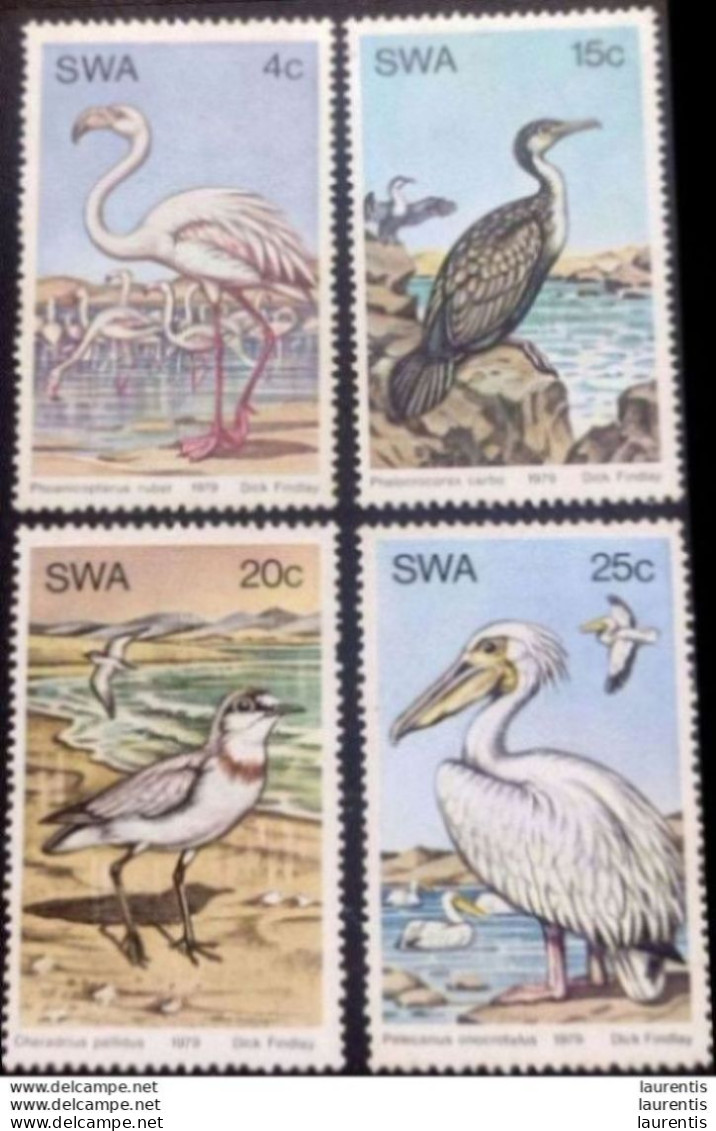 D7660 Birds - Pelicans - Crabes - SWA Yv 415-18 MNH - 1,95 -- 60-200 - Other & Unclassified