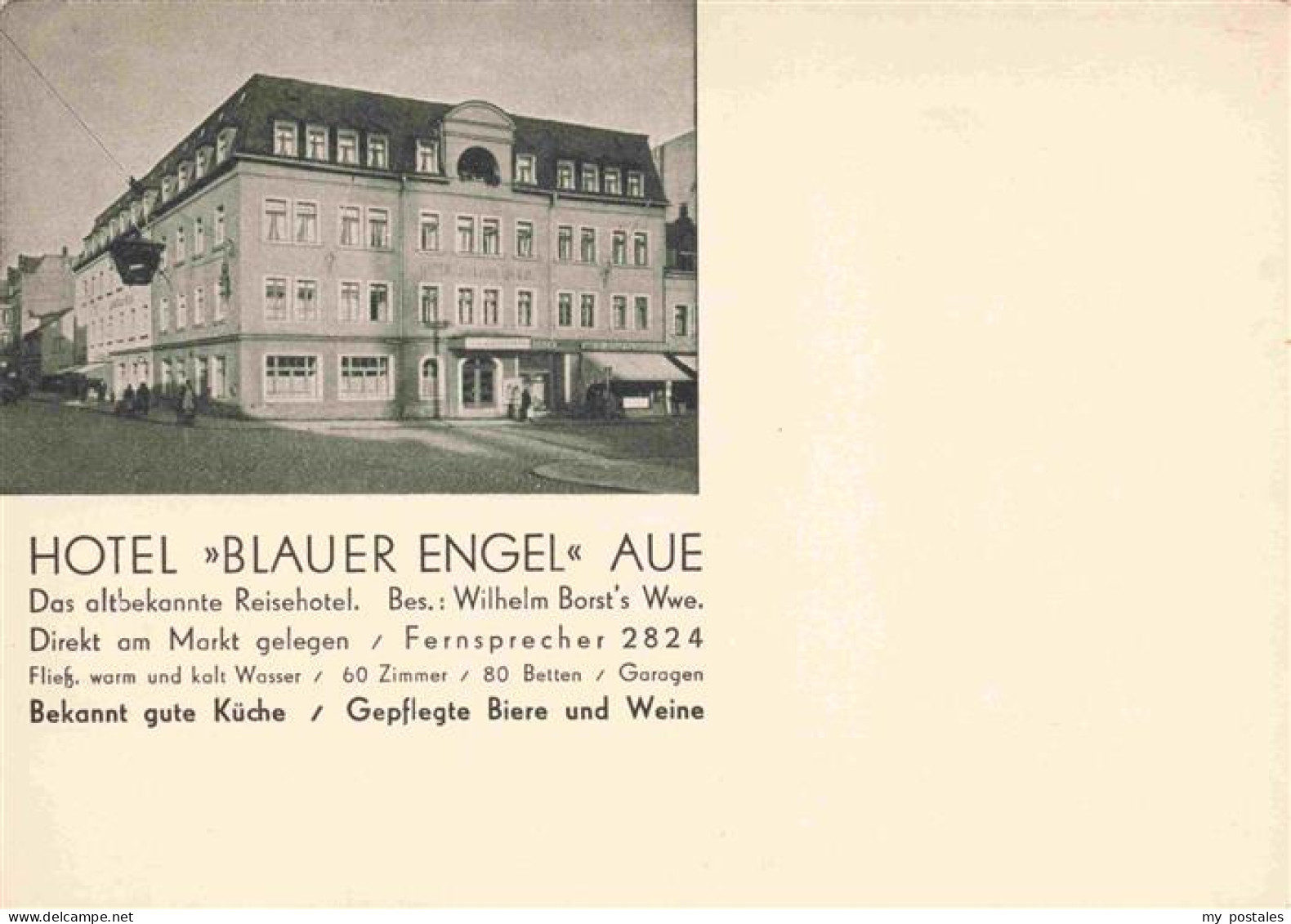 73974906 Aue__Sachsen Hotel Blauer Engel - Aue