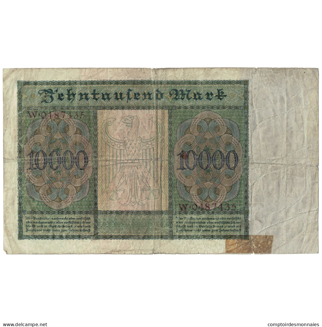 Billet, Allemagne, 10,000 Mark, 1922, 1922-01-19, KM:71, B - 10.000 Mark