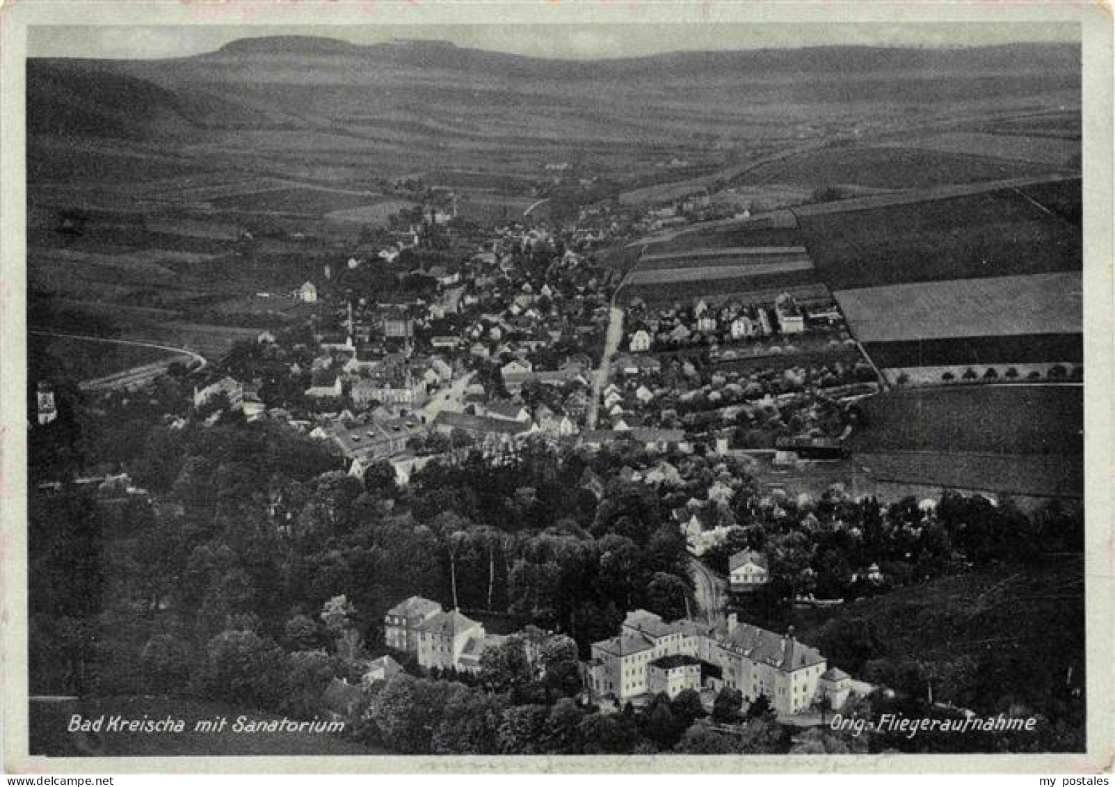 73974872 Bad_Kreischa_Dresden Fliegeraufnahme Mit Sanatorium - Kreischa