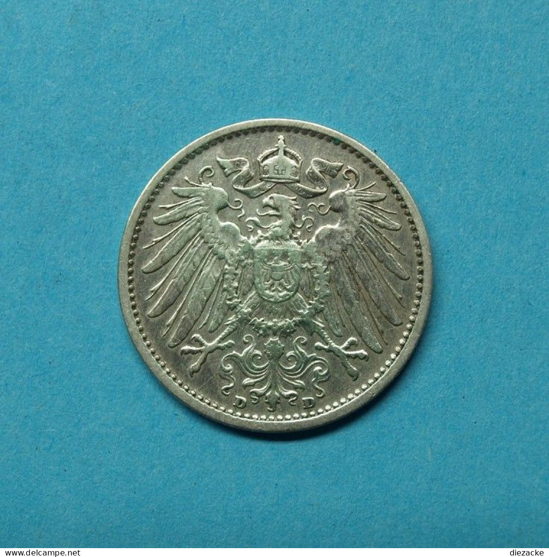 Deutsches Reich 1902 D 1 Mark Großer Adler Silber (M4856 - Otros & Sin Clasificación