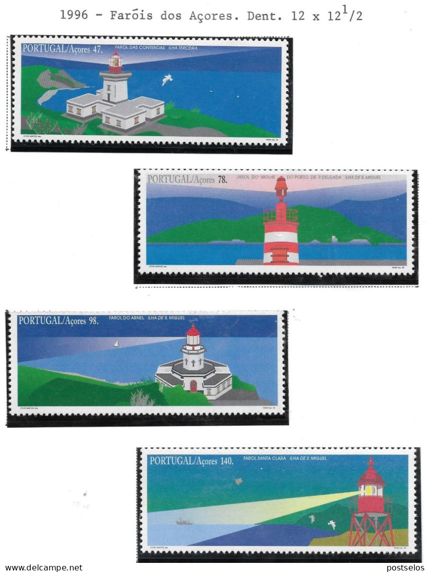 Faróis Açores - Unused Stamps