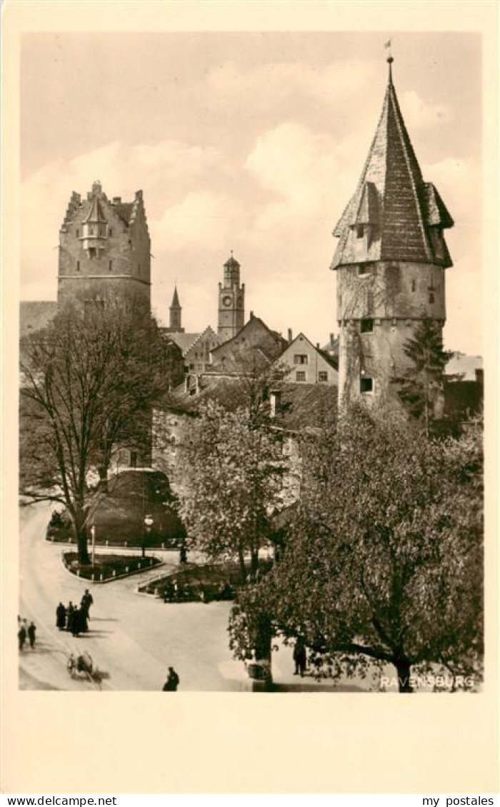 73943667 Ravensburg__Wuerttemberg Frauentor Blaserturm Und Gruener Turm - Ravensburg