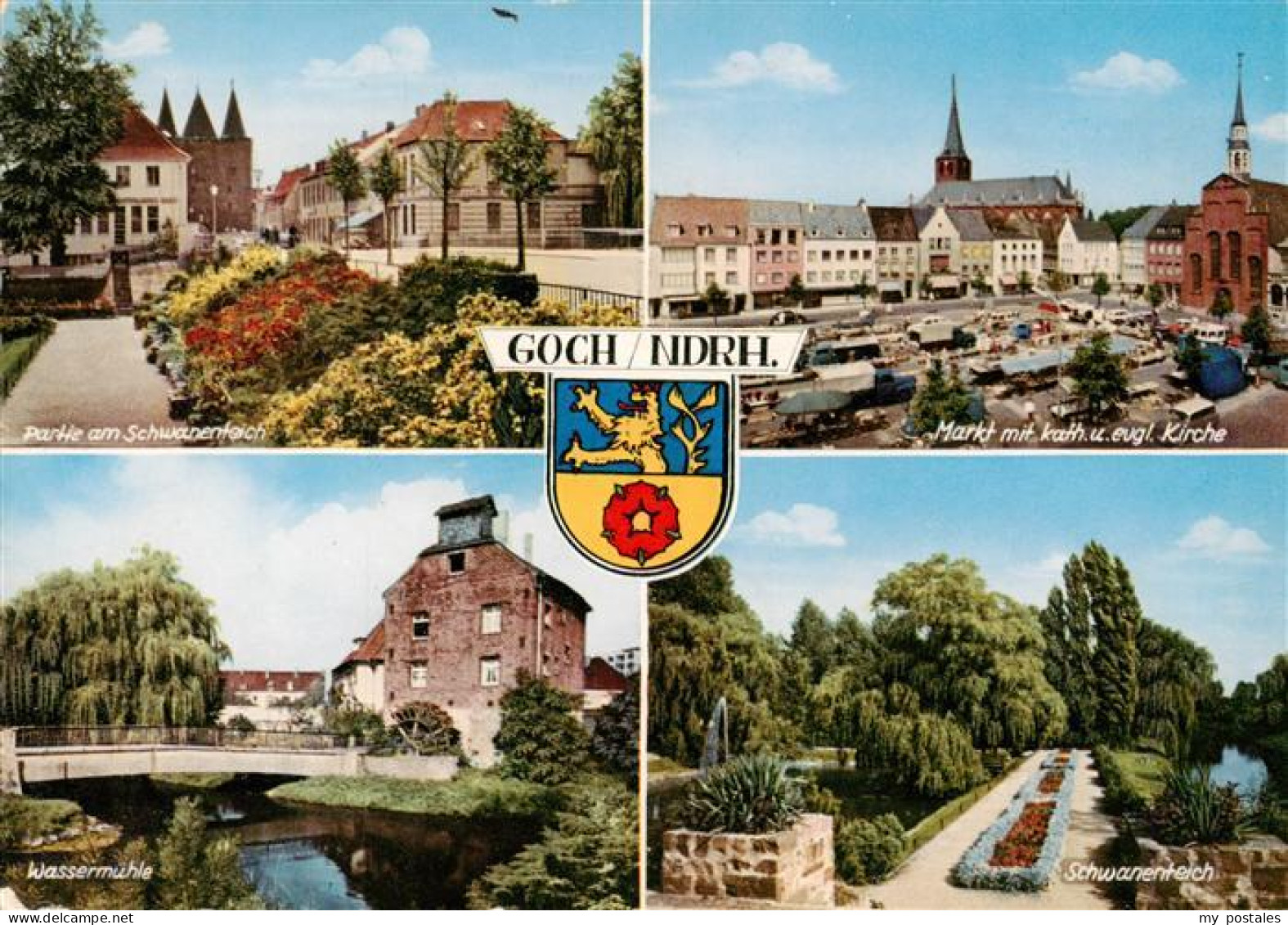 73943621 Goch Partie Am Schwanenteich Markt Kirchen Wassermuehle - Goch