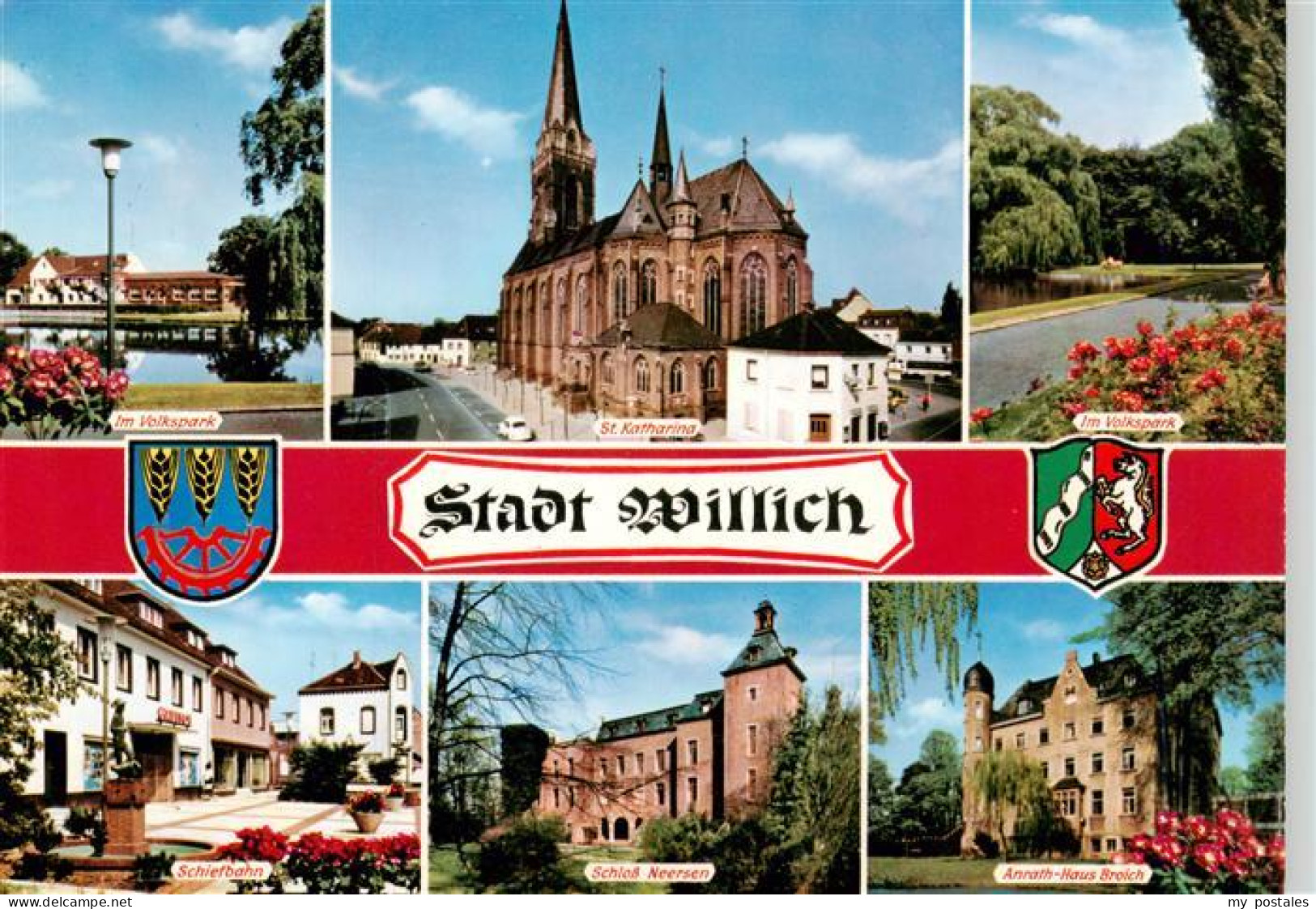 73943619 Willich Volkspark Kirche Schiefbahn Schloss Neersen Anrath-Haus Broich - Willich