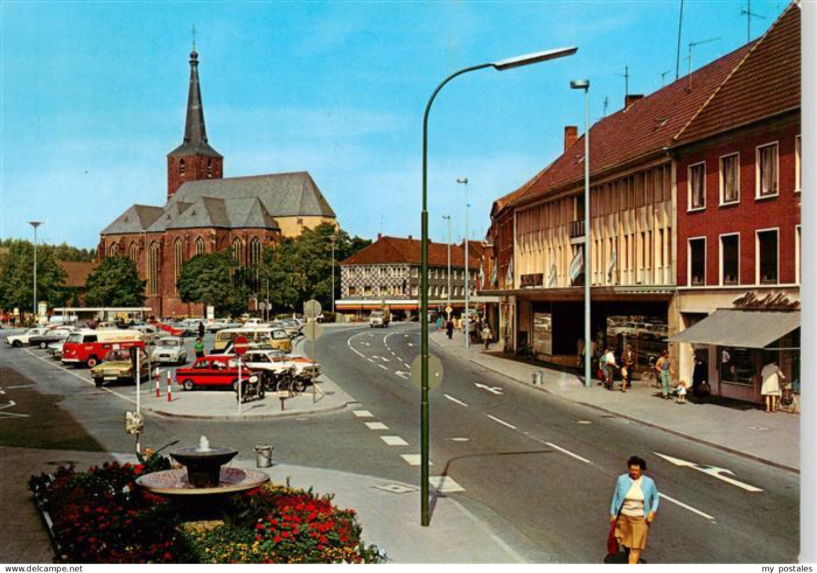 73943618 Geldern Markt Blick Zur Kirche - Geldern