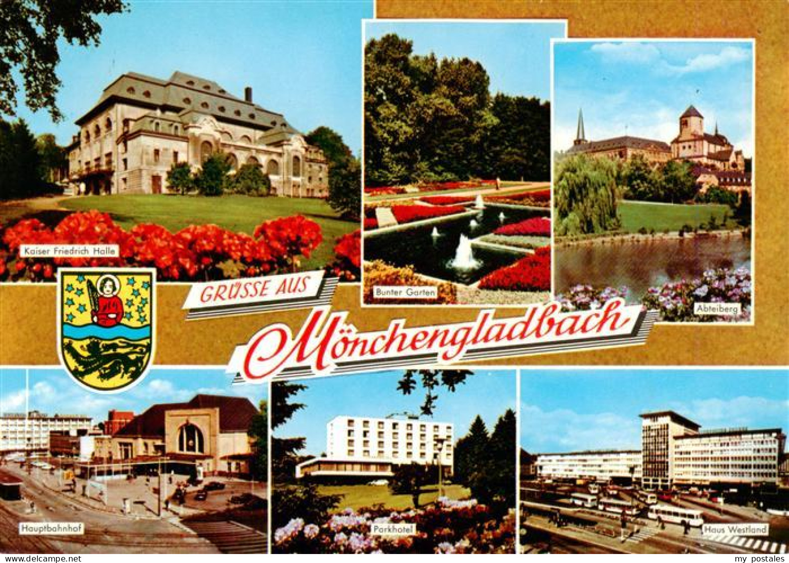 73943579 Moenchengladbach Kaiser Friedrich Halle Bunter Garten Abteiberg Hauptba - Mönchengladbach