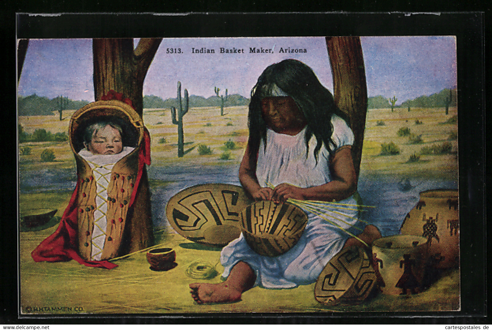 AK Indian Basket Maker  - Native Americans