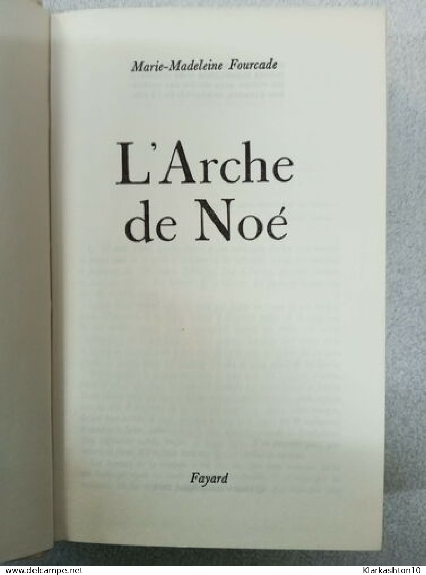 L'arche De Noé - Other & Unclassified