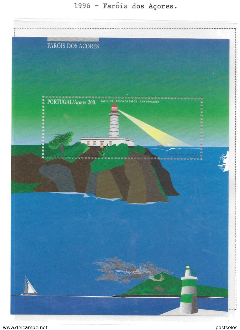Faróis Açores - Unused Stamps