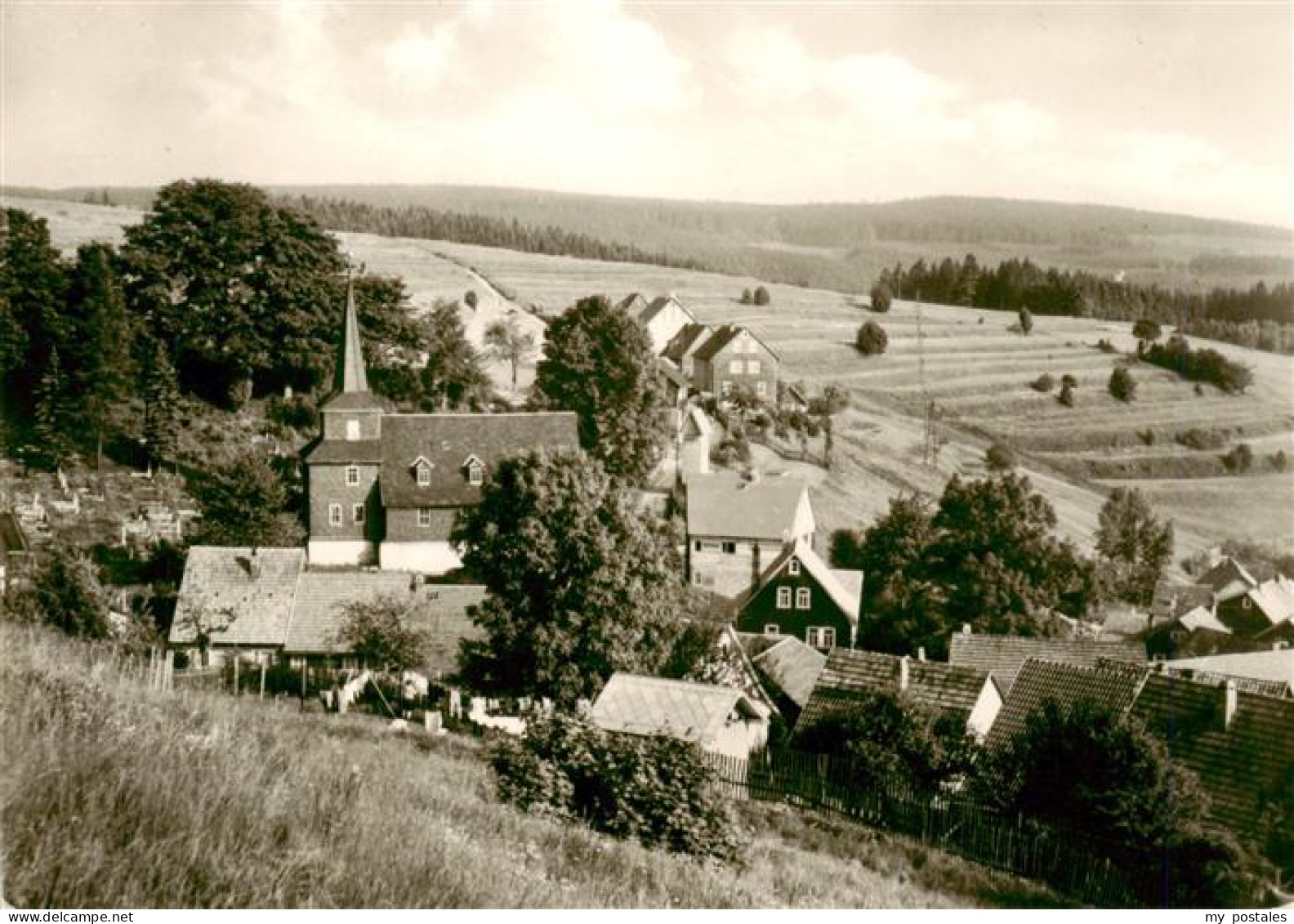 73902088 Heubach Thueringen Ortsansicht Mit Kirche Heubach Thueringen - Hildburghausen