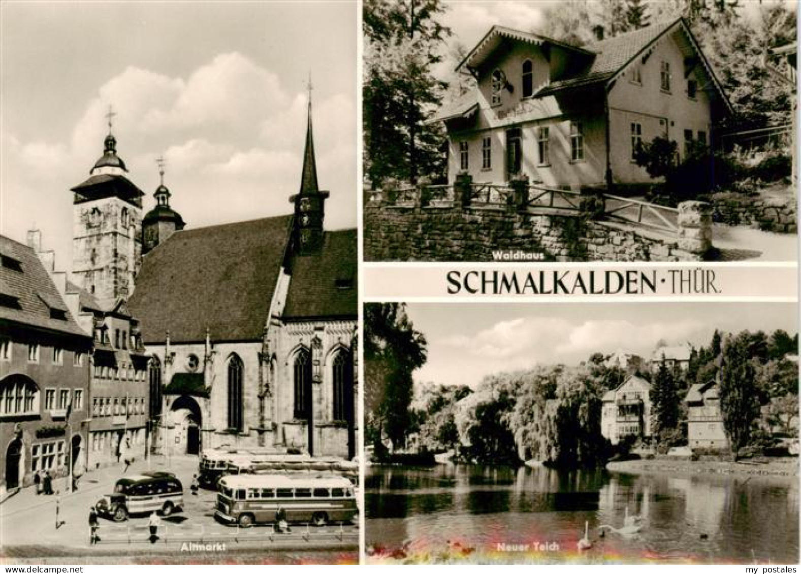 73902075 Schmalkalden Altmarkt Kirche Waldhaus Neuer Teich Schmalkalden - Schmalkalden