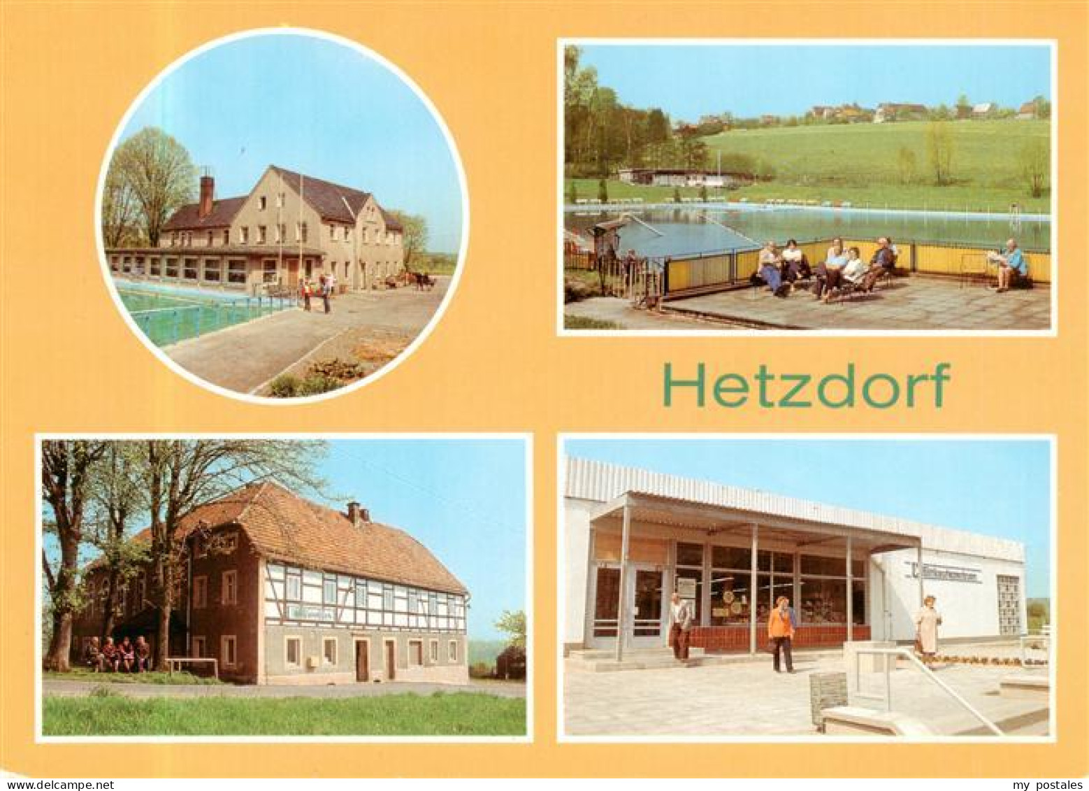 73902043 Hetzdorf Floeha Kulturzentrum Sumpfmuehle Freibad HOG Waldblick Konsum  - Flöha