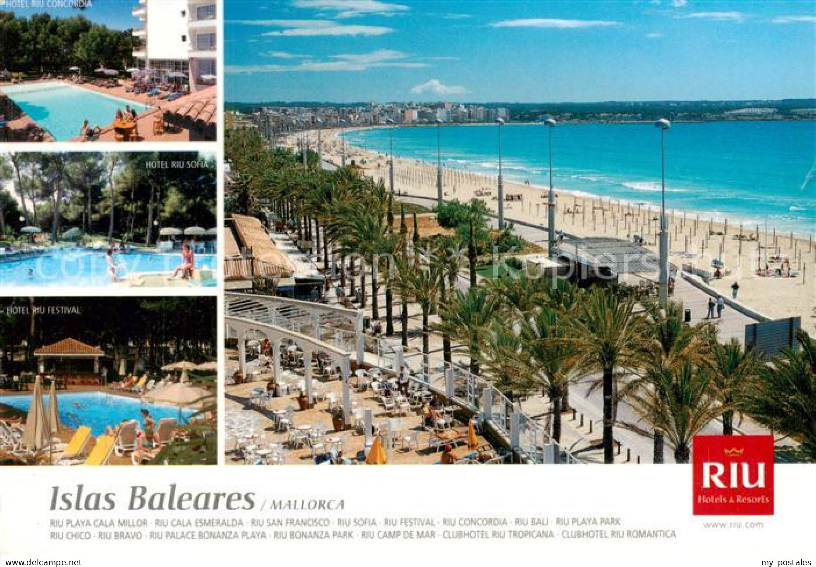 73829994 Islas Baleares Playa Cala Millor Hotel Riu Concordia Hotel Riu Sofia Ho - Andere & Zonder Classificatie