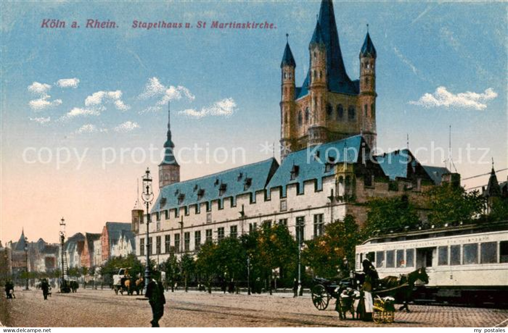 73795281 Koeln  Rhein Stapelhaus Und St Martinskirche  - Koeln