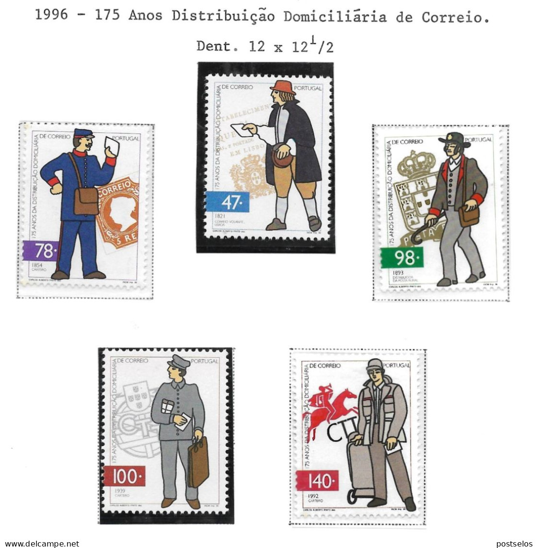 Correio Distribuição Em Portugal - Unused Stamps