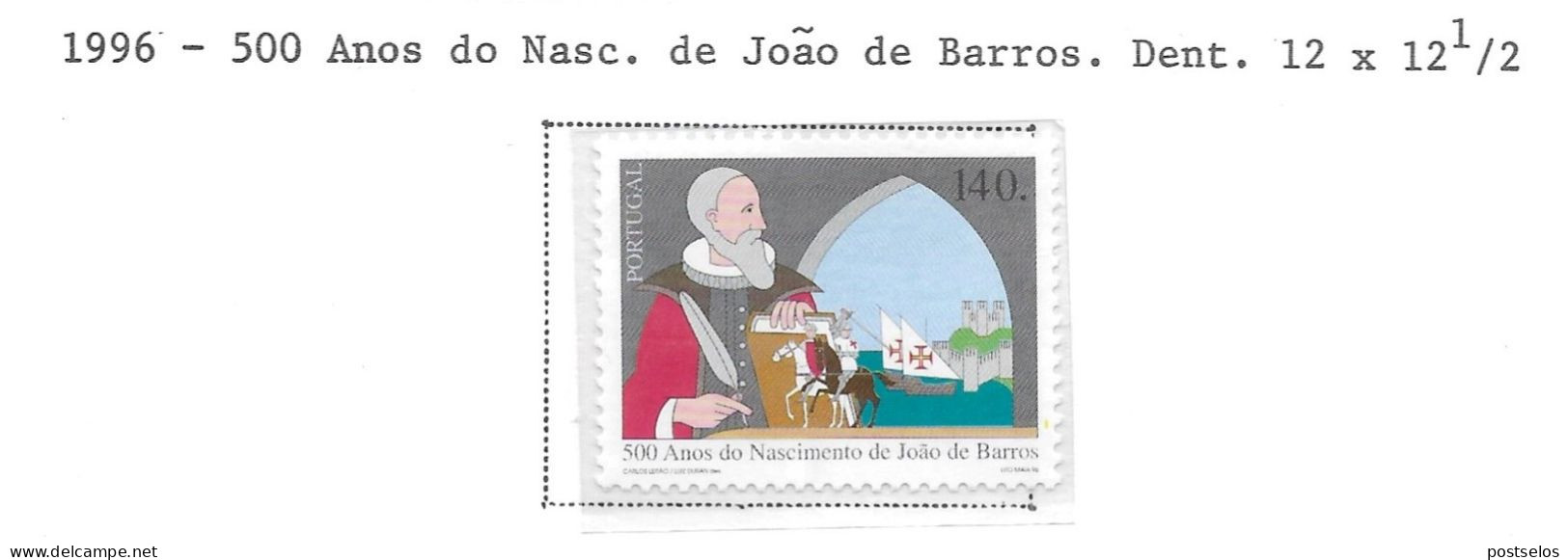 João De Barros 500 Anos - Ungebraucht
