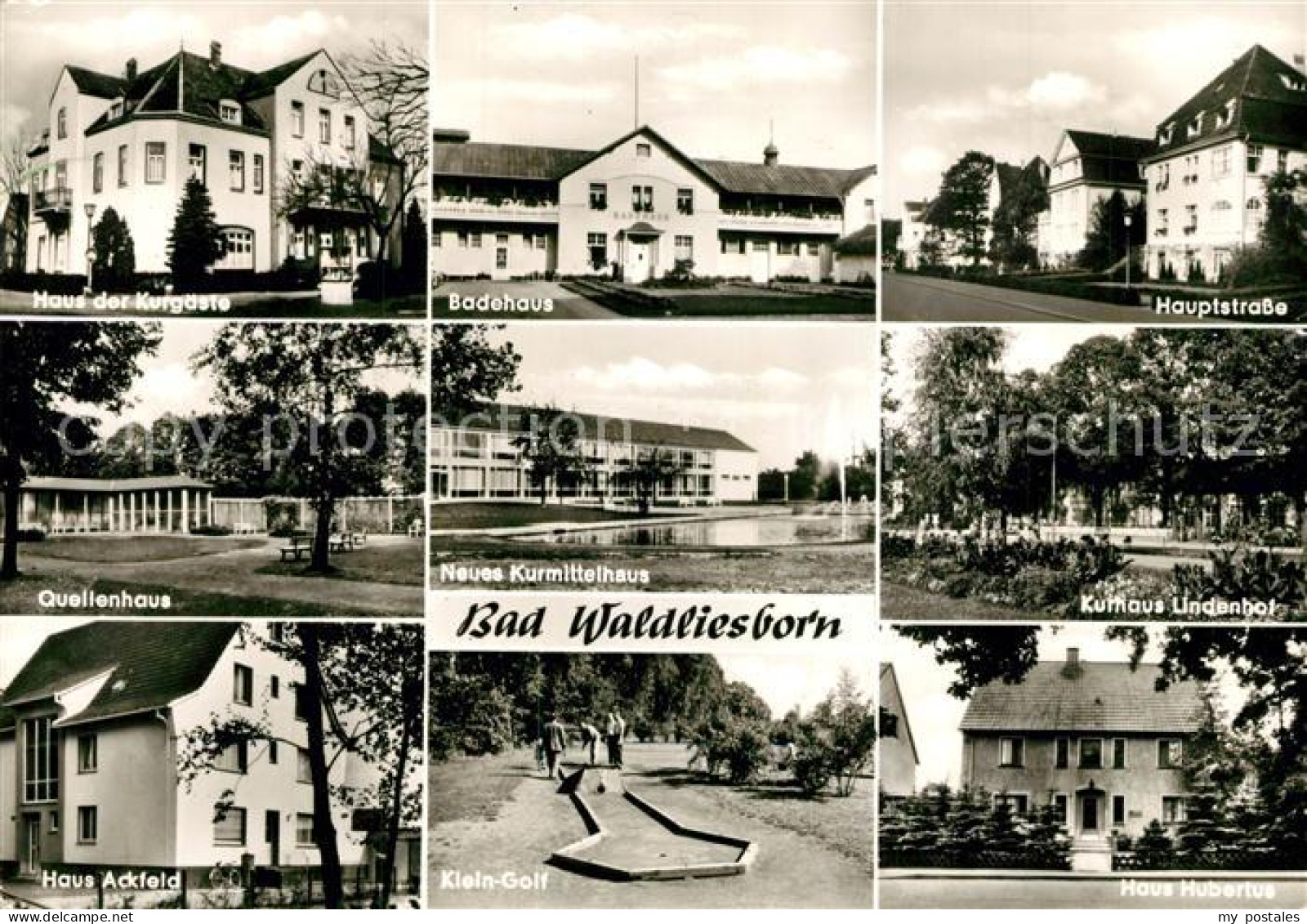 73285010 Bad Waldliesborn Badehaus Hauptstrasse Kurhaus-Lindenhof Haus-Hubertus  - Lippstadt